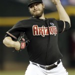 Arizona Diamondbacks pitcher Wade Miley delivers against the Milwaukee Brewers during the first inning of a baseball game on Thursday, July 11, 2013, in Phoenix. (AP Photo/Matt York)