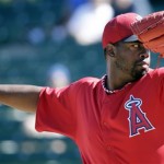 Los Angeles Angels' Jerome Williams throws during the fourth inning of an exhibition spring training baseball game against Italy, Wednesday, March 6, 2013, in Tempe, Ariz. (AP Photo/Morry Gash)