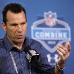 Houston Texans head coach Gary Kubiak answers a question during a news conference at the NFL football scouting combine in Indianapolis, Thursday, Feb. 21, 2013. (AP Photo/Michael Conroy)