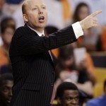 Cincinnati head coach Mick Cronin gives instructions in the first half of an East Regional semifinal game against Ohio State in the NCAA men's college basketball tournament, Thursday, March 22, 2012, in Boston. (AP Photo/Michael Dwyer)