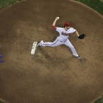  Arizona Diamondbacks starting pitcher Mike Bolsinger throws during the first inning of a baseball game against the Milwaukee Brewers Monday, May 5, 2014, in Milwaukee. (AP Photo/Morry Gash)