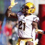 Arizona State fans were pleasantly surprised with the "throwback" helmet concept introduced against Arizona in 2014's Territorial Cup game. It featured Sparky, ASU's mascot, on the helmet with traditional colors. 