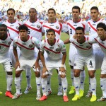 The Costa Rican team pose for a group photo before the group D World Cup soccer match between Uruguay and Costa Rica at the Arena Castelao in Fortaleza, Brazil, Saturday, June 14, 2014. (AP Photo/Bernat Armangue)