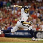American League's David Price, of the Detroit Tigers, throws during the fourth inning of the MLB All-Star baseball game, Tuesday, July 14, 2015, in Cincinnati. (AP Photo/John Minchillo)

