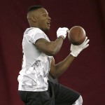 Arizona State's Damarious Randall works out for NFL scouts during Pro Day at Arizona State University, Friday, March 6, 2015, in Tempe, Ariz. (AP Photo/Matt York)
