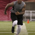 Arizona State's Jaelen Strong works out for NFL scouts during Pro Day at Arizona State University, Friday, March 6, 2015, in Tempe, Ariz. (AP Photo/Matt York)