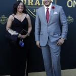 Missouri defensive lineman Shane Ray poses for photos with his mother Sebrina Johnson, upon arriving for the first round of the 2015 NFL Football Draft at the Auditorium Theater of Roosevelt University, Thursday, April 30, 2015, in Chicago. (AP Photo/Charles Rex Arbogast)