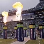 Seattle Seahawks' Richard Sherman is introduced before the NFL football NFC Championship game against the Green Bay Packers Sunday, Jan. 18, 2015, in Seattle. (AP Photo/Ted S. Warren)