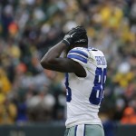 Dallas Cowboys wide receiver Dez Bryant (88) reacts as officials reversed his catch during the second half of an NFL divisional playoff football game against the Green Bay Packers Sunday, Jan. 11, 2015, in Green Bay, Wis. (AP Photo/Nam Y. Huh)