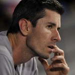  Arizona Diamondbacks starting pitcher Brandon McCarthy looks on in the dugout after being pulled during the fourth inning of a baseball game against the Chicago White Sox in Chicago, Friday, May 9, 2014. (AP Photo/Paul Beaty)