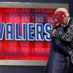 Andrew Wiggins of Kansas, hugs NBA commissioner Adam Silver after being selected by the Cleveland Cavaliers as the number one pick in the 2014 NBA draft, Thursday, June 26, 2014, in New York. (AP Photo/Kathy Willens)