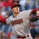 Arizona Diamondbacks starting pitcher Chase Anderson throws during the first inning of a baseball game against the Philadelphia Phillies, Friday, May 15, 2015, in Philadelphia. (AP Photo/Laurence Kesterson)
