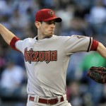  Arizona Diamondbacks starter Brandon McCarthy delivers a pitch during the first inning of a baseball game against the Chicago White Sox in Chicago, Friday, May 9, 2014. (AP Photo/Paul Beaty)