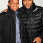 In this image released by Starpix, actor Anthony Anderson, right, and Nathan Anderson arrives at the NBA All-Star Celebrity Game on Friday, Feb. 13, 2015 in New York. (AP Photo/Starpix, Dave Allocca)