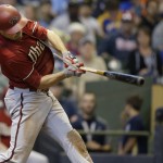 Arizona Diamondbacks' A.J. Pollock breaks his bat as he grounds out against the Milwaukee Brewers during the sixth inning of a baseball game Sunday, May 31, 2015, in Milwaukee. (AP Photo/Jeffrey Phelps)