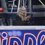  Los Angeles Clippers co-owner Shelly Sterling watches the Clippers play the Oklahoma City Thunder in Game 6 of the NBA Western Conference semi-finals on Thursday, May 15, 2014, in Los Angeles. (AP Photo/Jae C. Hong)