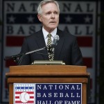 U.S. Navy Secretary Ray Mabus speaks during an awards ceremony at Doubleday Field on Saturday, July 25, 2015, in Cooperstown, N.Y. Mabus announced that a Navy ship will be named the U.S.S. Cooperstown. (AP Photo/Mike Groll)

