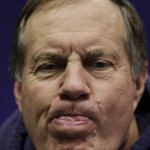 New England Patriots head coach Bill Belichick ponders a question during media day for NFL Super Bowl XLIX football game Tuesday, Jan. 27, 2015, in Phoenix. (AP Photo/David J. Phillip)

