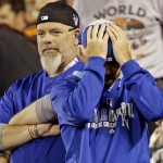 A Kansas City Royals fan reacts during the ninth inning of Game 4 of baseball's World Series against the San Francisco Giants Saturday, Oct. 25, 2014, in San Francisco. (AP Photo/David J. Phillip)