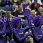 Kansas State fans cheer during the first half of a second-round game between Kansas State and La Salle in the NCAA men's college basketball tournament Friday, March 22, 2013, in Kansas City, Mo. (AP Photo/Charlie Riedel)