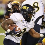  Northern Arizona wide receiver Austin Shanks runs against Arizona State during the second half of a football game on Thursday, Aug. 30 2012, in Tempe, Ariz. (AP Photo/Rick Scuteri)