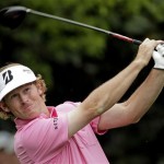Brandt Snedeker tees off from the seventh tee during the fourth round of the Masters golf tournament Sunday, April 14, 2013, in Augusta, Ga. (AP Photo/Charlie Riedel)