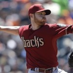 Arizona Diamondbacks pitcher Ian Kennedy delivers against the San Francisco Giants during the first inning of a baseball game in San Francisco, Wednesday, April 24, 2013. (AP Photo/Jeff Chiu)