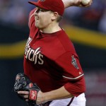 Arizona Diamondbacks pitcher Trevor Cahill 
delivers against the Seattle Mariners during 
the first inning of an interleague baseball 
game, Wednesday, June 20, 2012, in Phoenix. (AP 
Photo/Matt York)