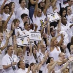 Fans cheer during the second half in Game 7 of the NBA basketball championship game between the Miami Heat and the San Antonio Spurs, Thursday, June 20, 2013, in Miami. The Miami Heat won 95-88. (AP Photo/Wilfredo Lee)(AP Photo/Wilfredo Lee)