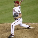 Arizona Diamondbacks pitcher Takashi Saito,of Japan, delivers a pitch against the New York Mets during the eighth inning of a baseball game, Thursday, July 26, 2012, in Phoenix. (AP Photo/Matt York)