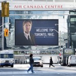 
              A sign welcoming Mike Babcock as the new head coach of the Toronto Maple Leafs NHL hockey club is displayed outside of the Air Canada Centre in Toronto, Thursday, May 21, 2015. Babcock spent the last 10 seasons with the Detroit Red Wings, where he won the Stanley Cup in 2008. (Darren Calabrese/The Canadian Press via AP) MANDATORY CREDIT
            