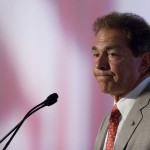 
              Alabama coach Nick Saban speaks to the media at the Southeastern Conference NCAA college football media days, Wednesday, July 15, 2015, in Hoover, Ala. (AP Photo/Brynn Anderson)
            