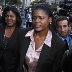 
              File-This Oct. 1, 2007, file photo shows former New York Knicks executive Anucha Browne Sanders  exiting Manhattan federal court in New York. Sanders won an $11.5 million harassment suit against  Isiah Thomas, the Garden and chairman Jim Dolan in 2007. Thomas, the former Knicks president and coach, was hired this week by Dolan as president of the WNBA's New York Liberty. (AP Photo / Louis Lanzano, File)
            