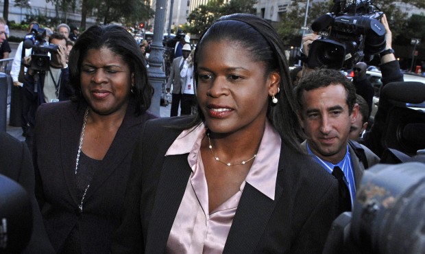 File-This Oct. 1, 2007, file photo shows former New York Knicks executive Anucha Browne Sanders exi...